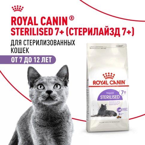 Сухой корм Royal Canin Sterilised 7+ для стерилизованных кошек и кастрированных котов, 3.5 кг фото 13