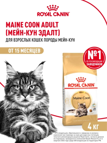 Сухой корм Royal Canin Maine Coon для кошек, 4 кг фото 11