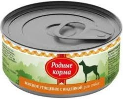 Влажный корм Родные корма Turkey мясное угощение для собак, с индейкой, 100 г фото 1