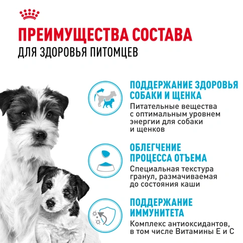 Сухой корм Royal Canin Mini Starter Mother & Babydog для щенков и кормящих сук, 8,5 кг фото 3