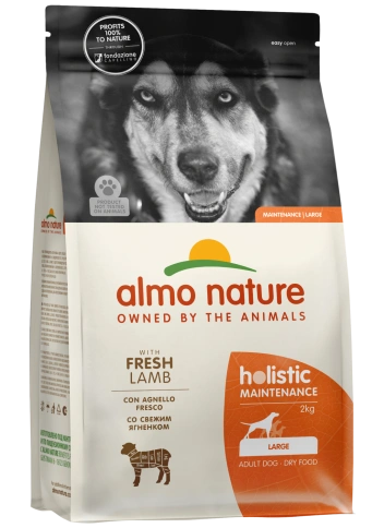 Сухой корм Almo Nature Lamb & Rice для взрослых собак крупных пород со свежим ягненком и коричневым рисом, 2 кг фото 1