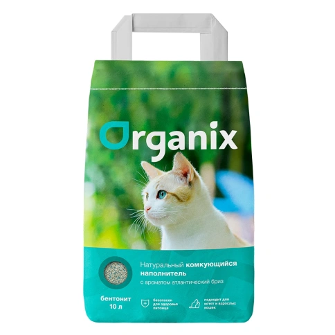 Наполнитель Organix для кошачьего туалета, комкующийся с ароматом атлантического бриза, 16 л фото 1
