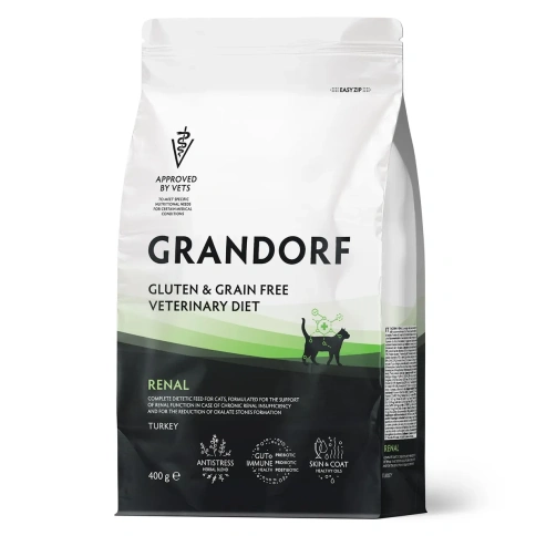 Сухой корм Grandorf Veterinary Renal для кошек при поддержании функции почек, 400 г фото 1