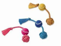 Игрушка NOBBY для собак, Мячи на Веревке, 310 г, 45 см фото 1