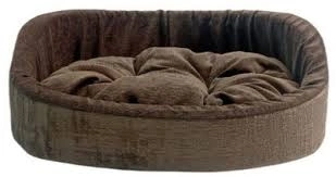 Лежак Homepet Indigo Chocolate для домашних животных, №3 шоколадный, 57 см х 45 см х 17 см фото 1