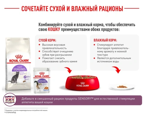 Сухой корм Royal Canin Sterilised для кастрированных котов и стерилизованных кошек фото 17