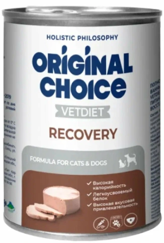 Влажный корм ORIGINAL CHOICE Veterinary Diet Recovery Dog & Cat, 340 г фото 1
